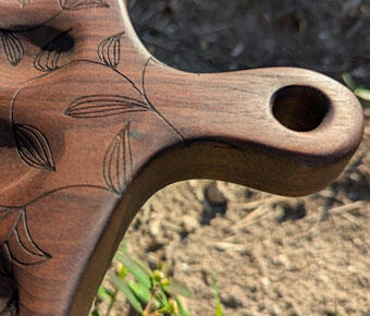 Walnut deviled egg tray